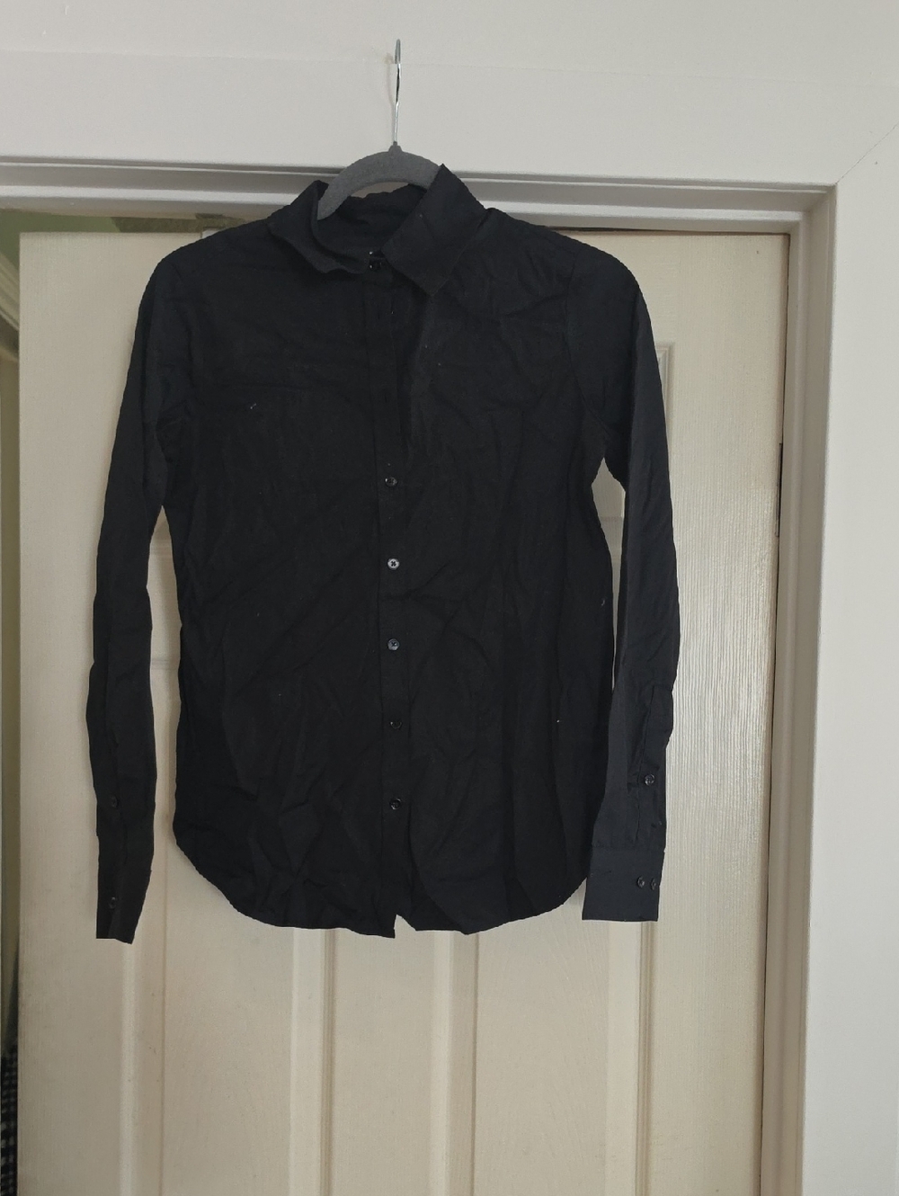 Banana Republic Black Women's Button-Down Shirt